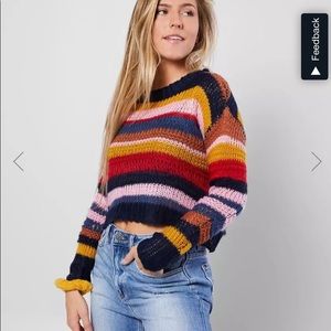 - Favlux Multi striped sweater. Size L